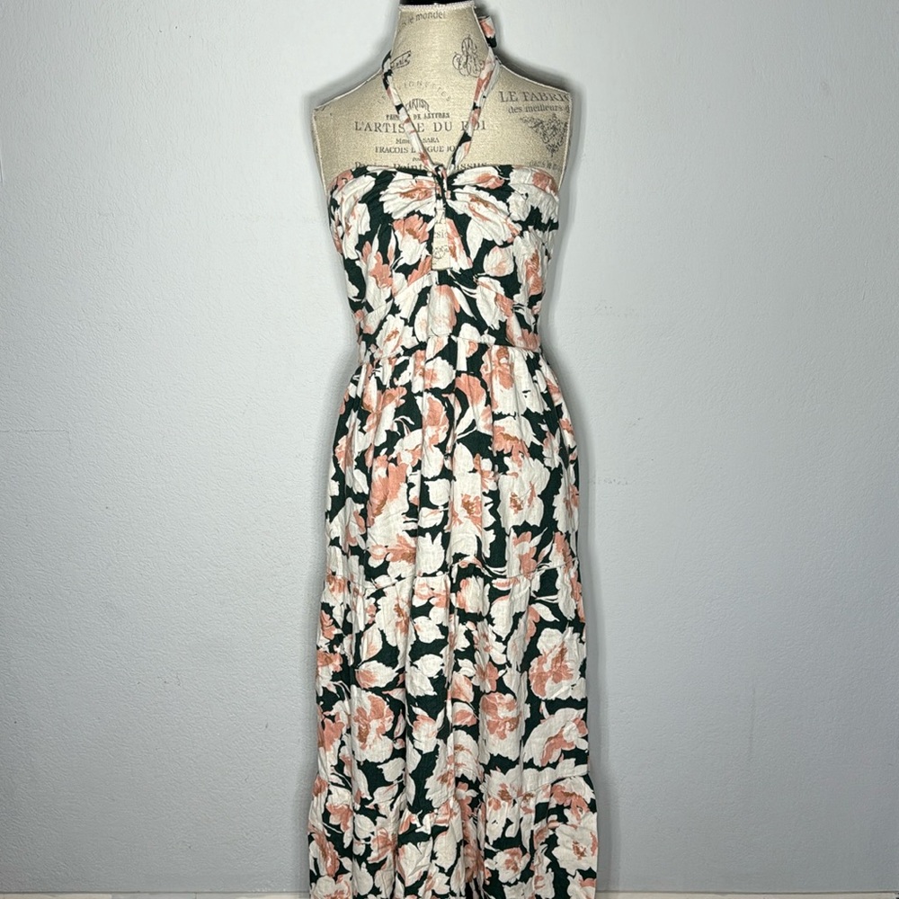 Abercrombie & Fitch Floral Halter Maxi Dress